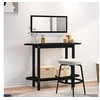 Image de Table console Noir 110x40x80 cm Bois massif de pin822301