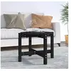 Image de Table basse Noir Ø 62,5x45 cm Bois massif de pin822306