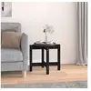 Image de Table basse Noir Ø 52,5x45 cm Bois massif de pin822311