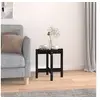 Image de Table basse Noir Ø 42,5x45 cm Bois massif de pin822316