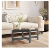 Image de Table basse Gris 87x48x35 cm Bois massif de pin