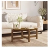 Image de Table basse Marron miel 87x48x35 cm Bois massif de pin822325