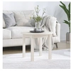Image de Table basse Blanc Ø 55x45 cm Bois massif de pin822328