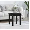 Image de Table basse Noir Ø 55x45 cm Bois massif de pin822331