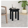 Image de Table basse Noir Ø 35x35 cm Bois massif de pin822341