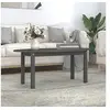 Image de Table basse Gris 110x55x45 cm Bois massif de pin822344