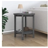 Image de Table basse Gris Ø 55x60 cm Bois massif de pin822354