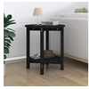 Image de Table basse Noir Ø 55x60 cm Bois massif de pin822356