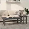 Image de Ensemble de tables basses 2 pcs Gris Bois massif de pin822364