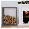Image de Support pour bois de chauffage Gris 80x25x100 cm Bois de pin