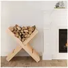 Image de Porte bûches 47x39,5x48 cm Bois massif de pin