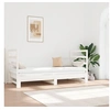 Image de Slaapbank uitschuifbaar massief grenenhout wit 2x(90x190) cm3124763