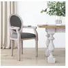 Image de Chaise interieur empilable non pliable en bois massif H. 96.5 cm gris