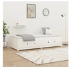 Image de Slaapbank zonder matras 90x200 cm massief grenenhout wit821590