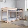 Image de Lit superposé sans matelas 80x200 cm bois de pin massif