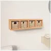Image de Etagère murale avec paniers 62x18x16 cm Bois massif de noyer