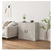 Image de Buffet Gris béton 80x33x70 cm Bois d'ingénierie816564
