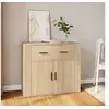 Image de Buffet Chêne sonoma 80x33x70 cm Bois d ingénierie