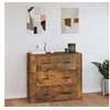 Image de Dressoir 80x33x70 cm bewerkt hout gerookt eikenkleurig816581