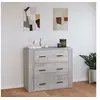 Image de Buffet Armoire de Rangement Organisateur de Maison Meuble de Salle de Séjour Intérieur Sonoma Gris 80x33x70 cm Bois d'Ingénierie