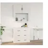 Image de Armoire murale Blanc 80x33x80 cm Bois d ingénierie