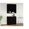 Image de Armoire murale Noir 80x33x80 cm Bois d ingénierie