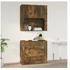 Image de Armoire murale Chêne fumé 80x33x80 cm Bois d'ingénierie816589