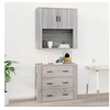 Image de Armoire murale Sonoma gris 80x33x80 cm Bois d'ingénierie816590
