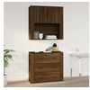Image de Wandkast 80x33x80 cm bewerkt hout bruin eikenkleur816591