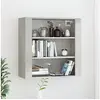 Image de Wandkast 80x33x80 cm bewerkt hout betongrijs816596