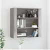 Image de Wandkast 80x33x80 cm bewerkt hout grijs sonoma eikenkleurig816598