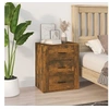 Image de Table de chevet Chêne fumé 50x36x60 cm Bois d ingénierie