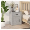 Image de Table de chevet Gris béton 50x36x60 cm Bois d'ingénierie816724