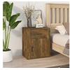 Image de Table de chevet Chêne fumé 50x36x60 cm Bois d'ingénierie816725
