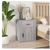 Image de Table de Chevet Table de Nuit Armoire de Chevet Armoire de Lit Meuble de Chambre à Coucher Sonoma Gris 50x36x60 cm Bois d'Ingénierie