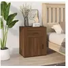 Image de Table de chevet Chêne marron 50x36x60 cm Bois d ingénierie