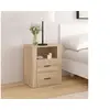 Image de Table de Chevet Table de Nuit Armoire de Chevet Armoire de Lit Meuble de Chambre à Coucher Chêne Sonoma 50x36x60 cm Bois d'Ingénierie