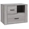 Image de Table de chevet Sonoma gris 60x36x45 cm Bois d'ingénierie