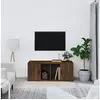 Image de Meuble TV Chêne marron 100x35x40 cm Bois d'ingénierie816807