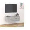 Image de Meuble TV suspendu Gris béton 80x36x25 cm Bois d'ingénierie816836