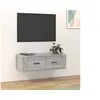 Image de Armoire TV suspendue Sonoma gris 80x36x25 cm Bois d'ingénierie816838