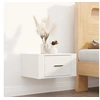 Image de Table de chevet murale Blanc 50x36x25 cm816840