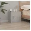 Image de Table de chevet murale Gris béton 50x30x47 cm816872