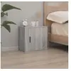 Image de Table de chevet murale Sonoma gris 50x30x47 cm