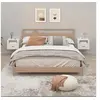 Image de Tables de chevet murales 2 pcs Blanc 50x36x40 cm816881