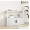 Image de Buffet Blanc 80x30x60 cm Bois d ingénierie