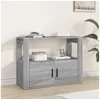 Image de Buffet Sonoma gris 80x30x60 cm Bois d ingénierie