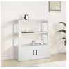 Image de Dressoir 80x30x90 cm bewerkt hout wit819460
