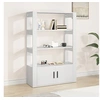 Image de Buffet, Armoire Latérale avec Etagères et Porte, Meuble de Rangement Salon Salle de Séjour, Moderne, Blanc Bois d'Ingénierie