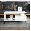 Image de Table basse Blanc 90x49x45 cm Bois d'ingénierie819620